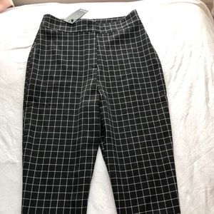 Black and white checkered pants